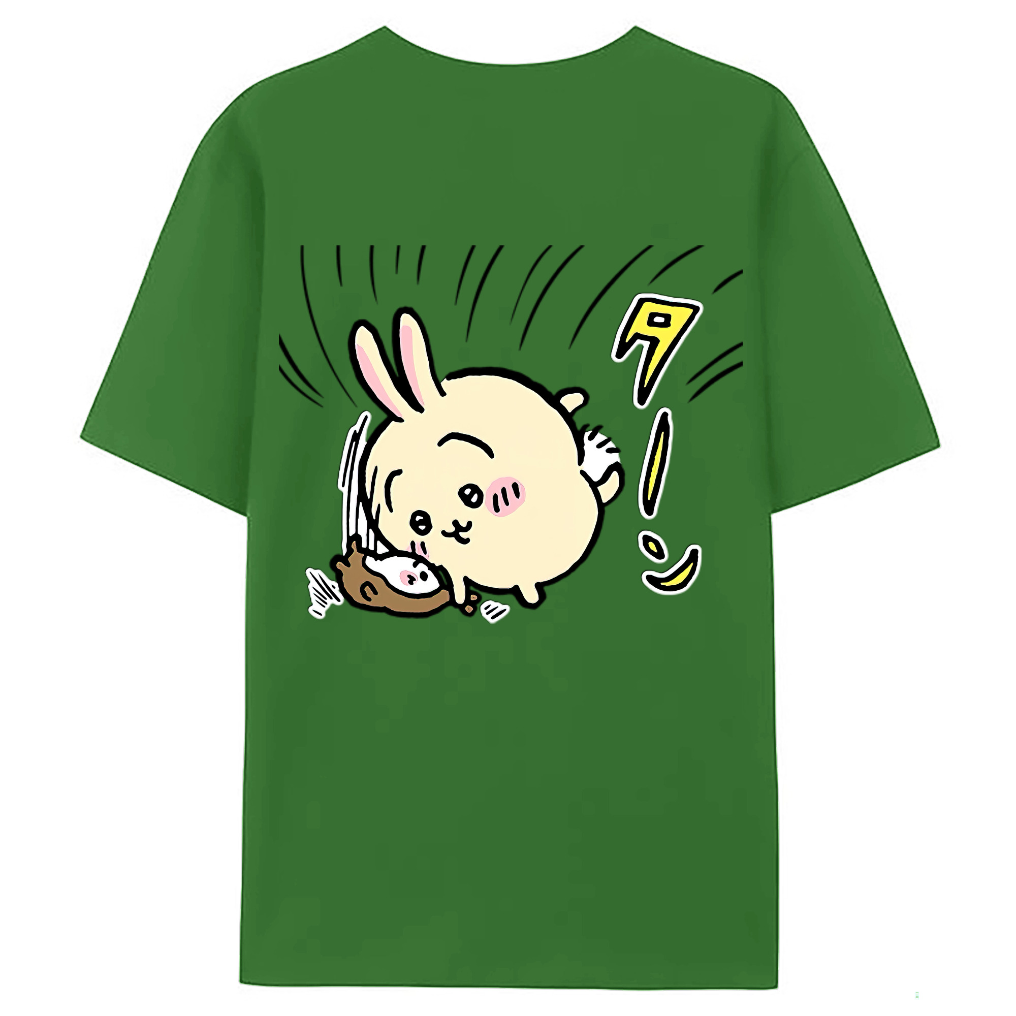 （画像用） ちいかわ うさぎ Chii-kawa usagi レディース半袖Tシャツ(バックプリント)